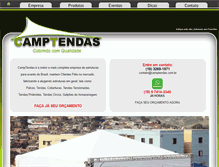 Tablet Screenshot of camptendas.com.br